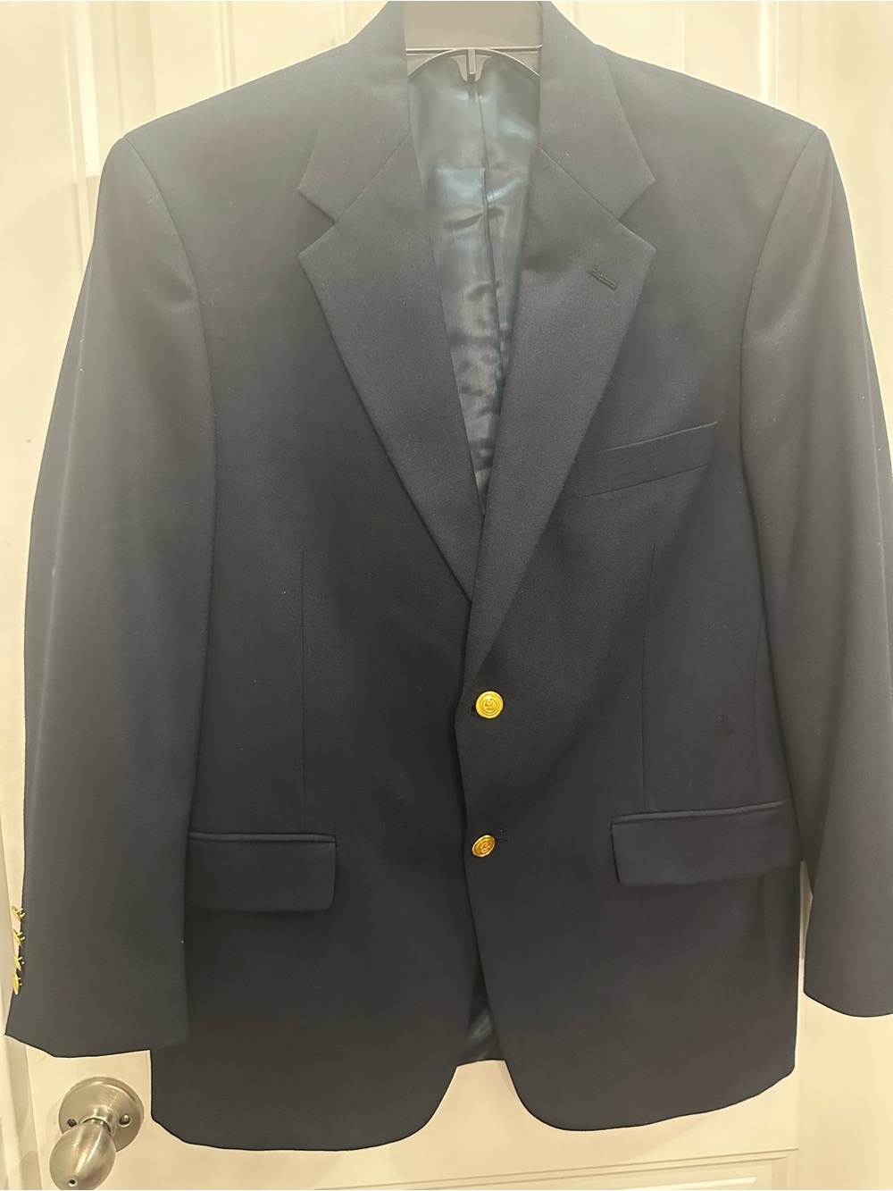 Wimbledon of England Men's Navy Blazer with Gold Buttons size 39 R